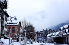 A photo of the beautiful hotels in Chamonix.